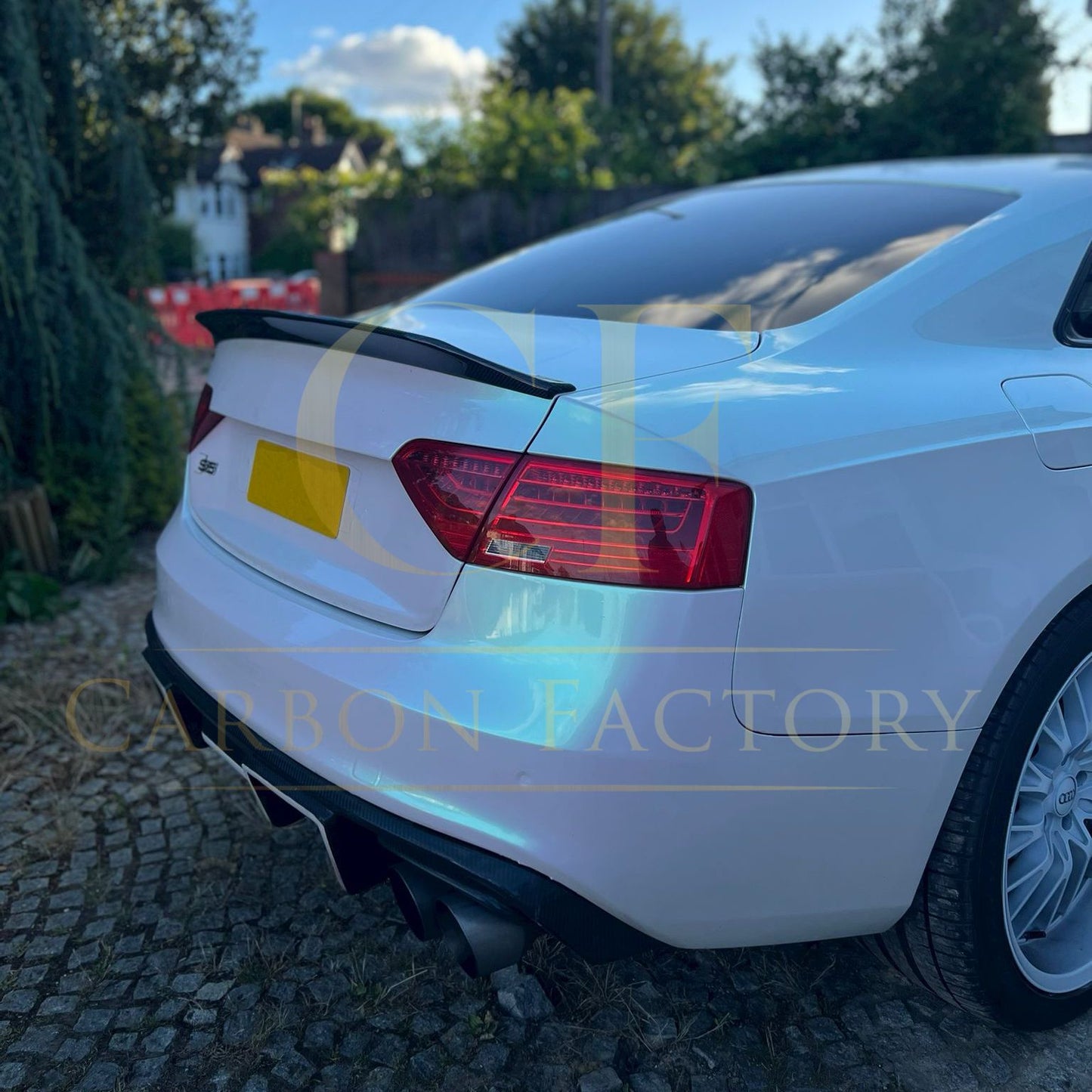 R Style Carbon Fibre Boot Spoiler for Audi B8 B8.5 S5 RS5 2 Door 07-16 - Carbon Factory