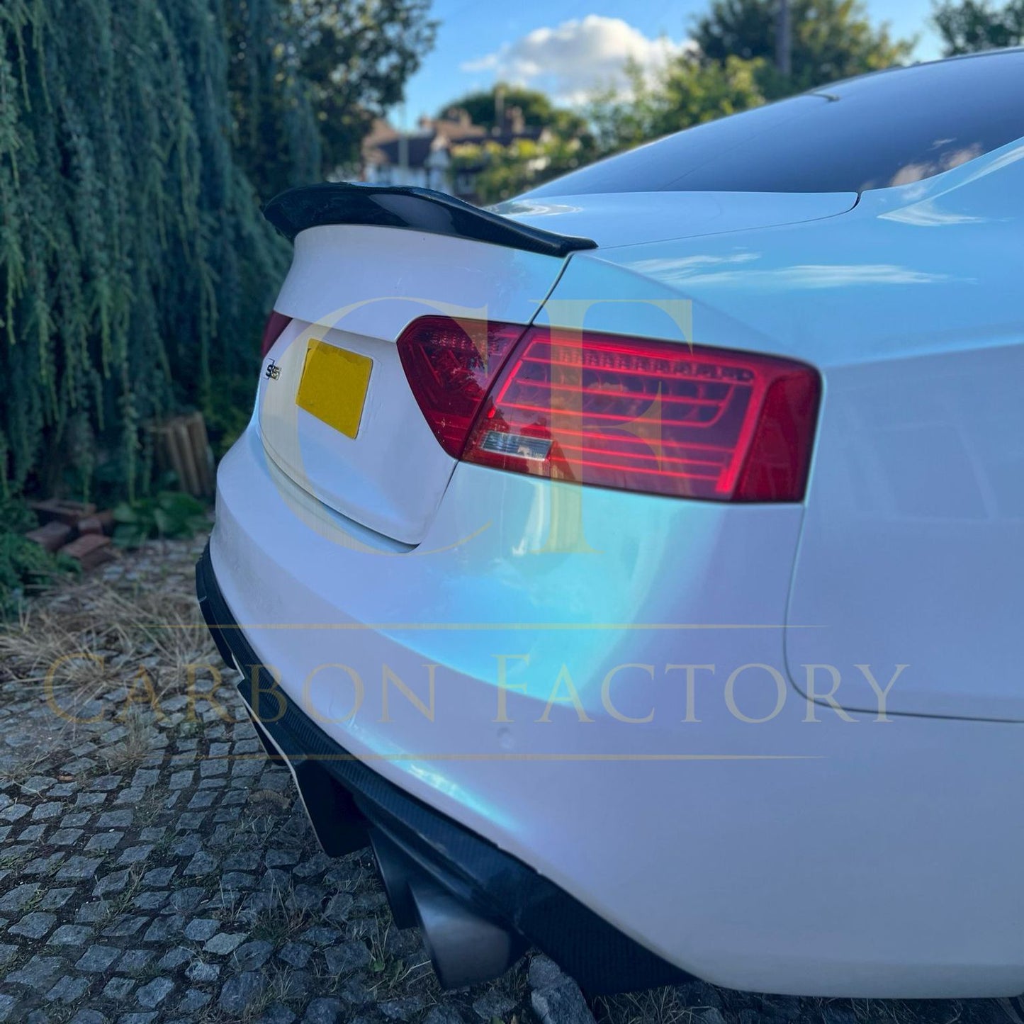 R Style Carbon Fibre Boot Spoiler for Audi B8 B8.5 S5 RS5 2 Door 07-16 - Carbon Factory