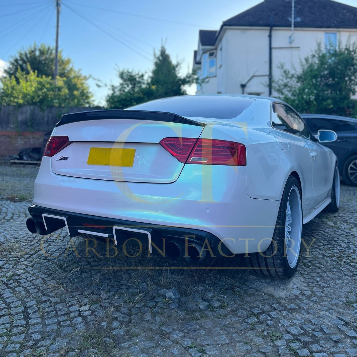 R Style Carbon Fibre Boot Spoiler for Audi B8 B8.5 S5 RS5 2 Door 07-16 - Carbon Factory