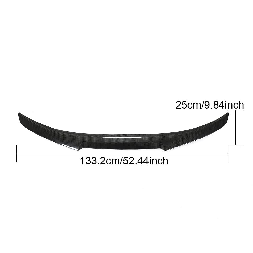 V Style Carbon Fibre Boot Spoiler for BMW E60 5 Series inc M5 03-10 - Carbon Factory