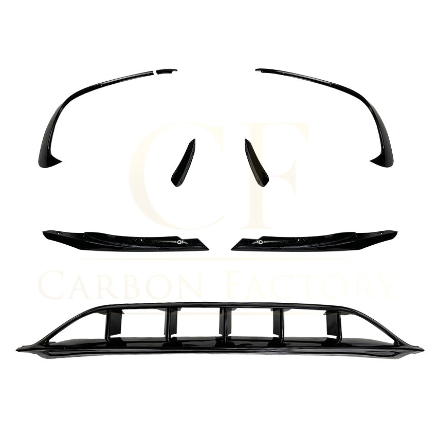 AMG Gloss Black Canards Winglets Splitter (9 Pieces) for Mercedes Benz W176 A Class 16-18 - Carbon Factory