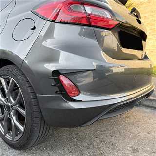 Gloss Black Rear Canards for Ford Fiesta B479 MK8 MK8.5 18-23