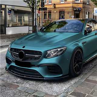 AMG Style Gloss Black Front Splitter for Mercedes Benz W213 C238 E63 16-20 - Carbon Factory