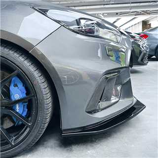 Gloss Black Front Splitter for Ford Focus RS C346 MK3.5 15-18