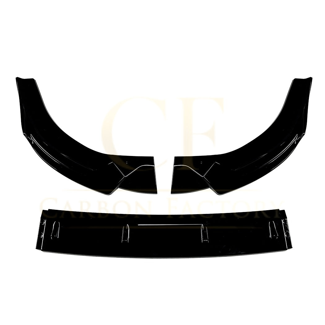 V Style Gloss Black Front Splitter for Audi C8 A6 S Line & S6 Saloon / Avant 18-25 - Carbon Factory