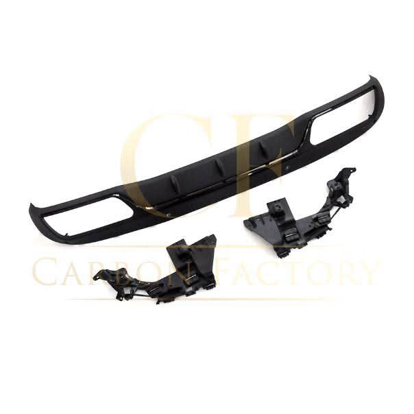 CF Style Gloss Black Rear Diffuser & Exhaust Tips for Mercedes Benz W205 C Class & C63 Saloon & Estate 15-21 - Carbon Factory