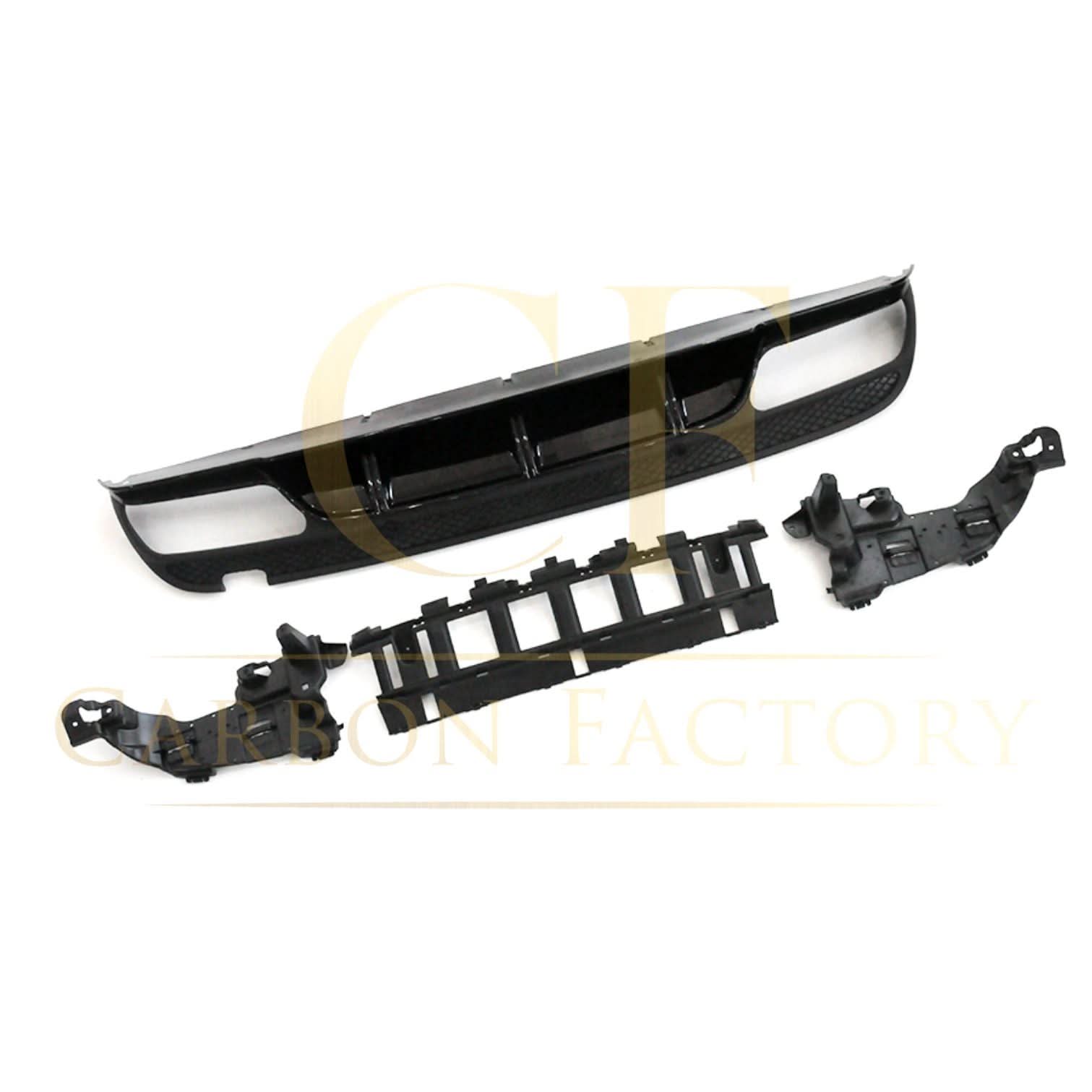 ED1 Style Gloss Black Rear Diffuser & Exhaust Tips for Mercedes Benz W205 C Class & C63 Saloon & Estate 15-21 - Carbon Factory