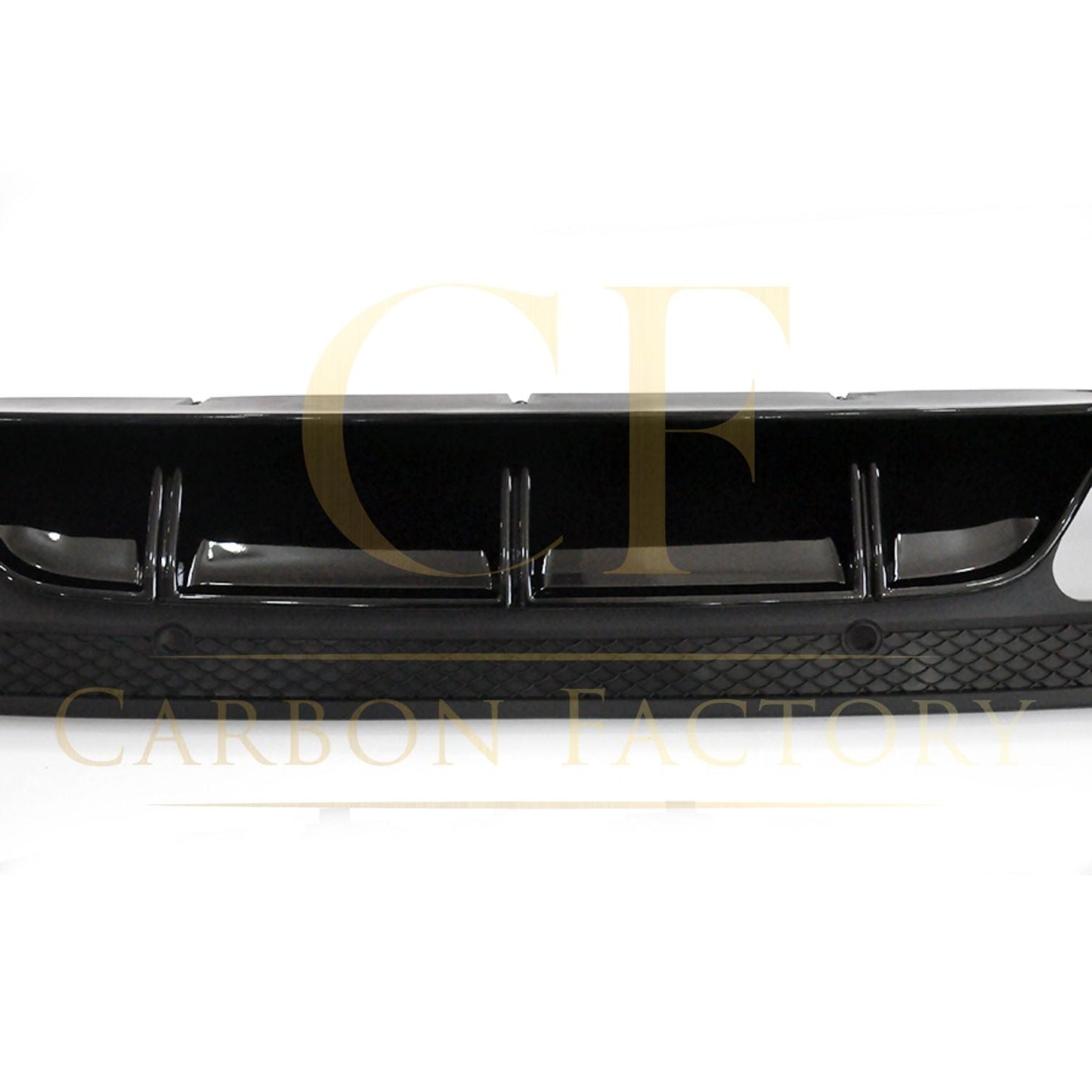 ED1 Style Gloss Black Rear Diffuser & Exhaust Tips for Mercedes Benz W205 C Class & C63 Saloon & Estate 15-21 - Carbon Factory