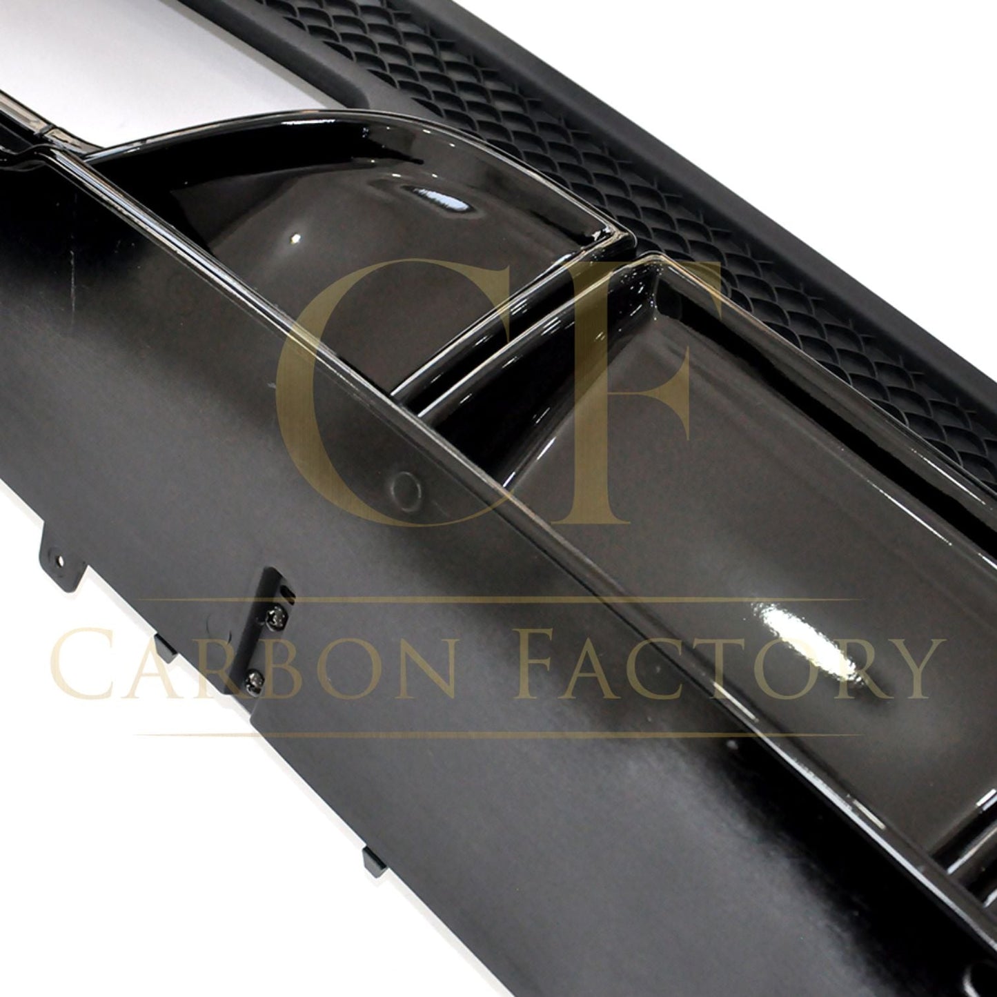 ED1 Style Gloss Black Rear Diffuser & Exhaust Tips for Mercedes Benz W205 C Class & C63 Saloon & Estate 15-21 - Carbon Factory