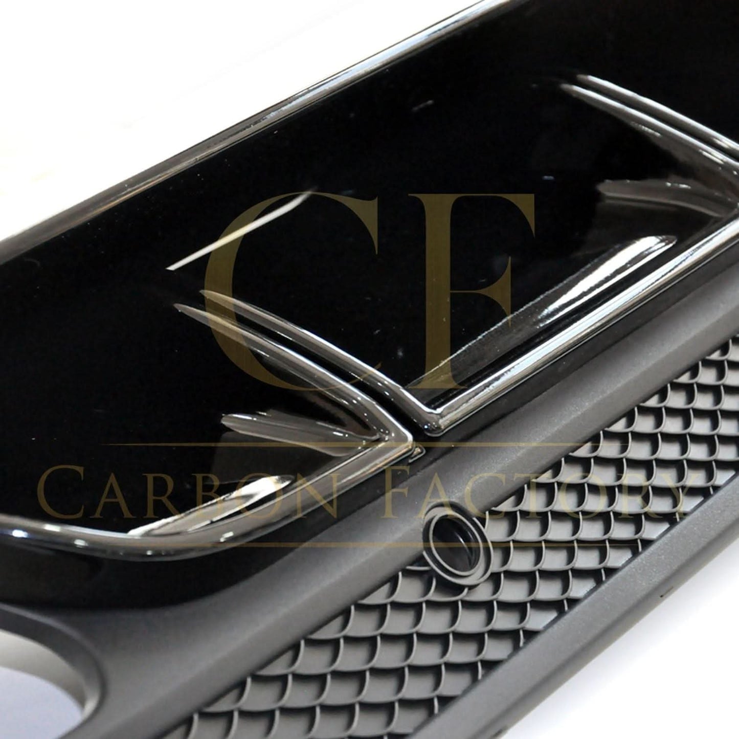 ED1 Style Gloss Black Rear Diffuser & Exhaust Tips for Mercedes Benz W205 C Class & C63 Saloon & Estate 15-21 - Carbon Factory