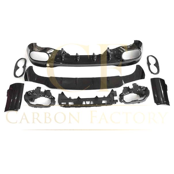 Brabus Style Gloss Black Rear Diffuser & Exhaust Tips for Mercedes Benz W118 CLA 19-Present - Carbon Factory