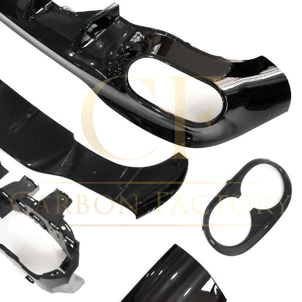 Brabus Style Gloss Black Rear Diffuser & Exhaust Tips for Mercedes Benz W118 CLA 19-Present - Carbon Factory