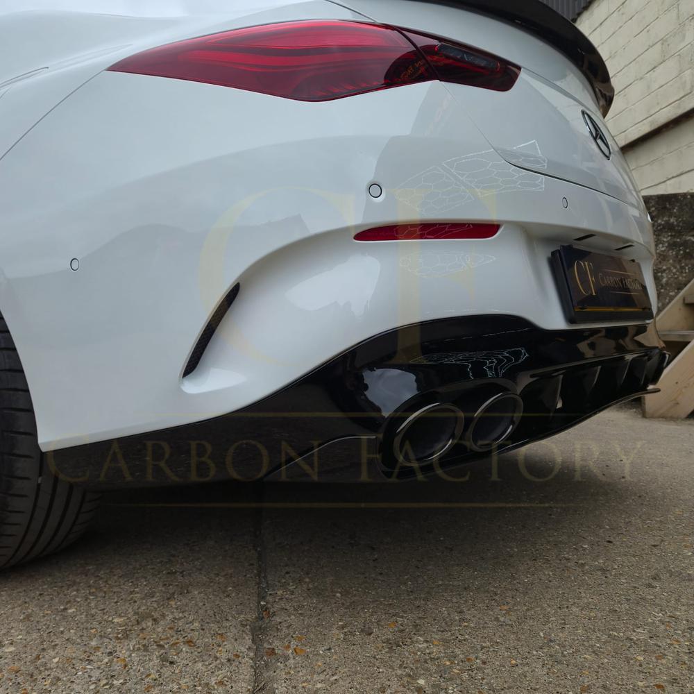 Brabus Style Gloss Black Rear Diffuser & Exhaust Tips for Mercedes Benz W118 CLA 19-Present - Carbon Factory