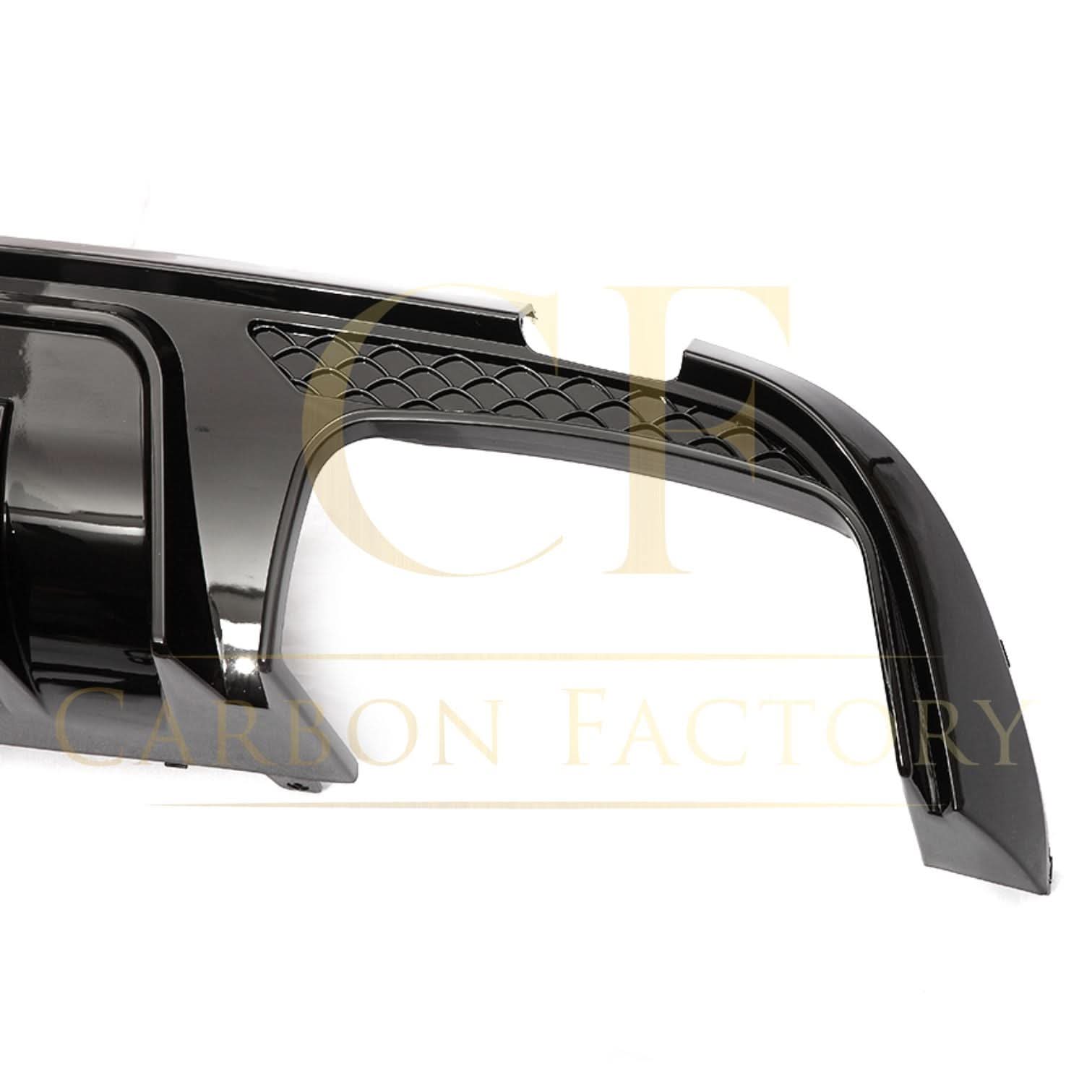 Brabus Style Gloss Black Rear Diffuser & Exhaust Tips for Mercedes Benz W205 C Class & C63 Saloon 15-21 - Carbon Factory