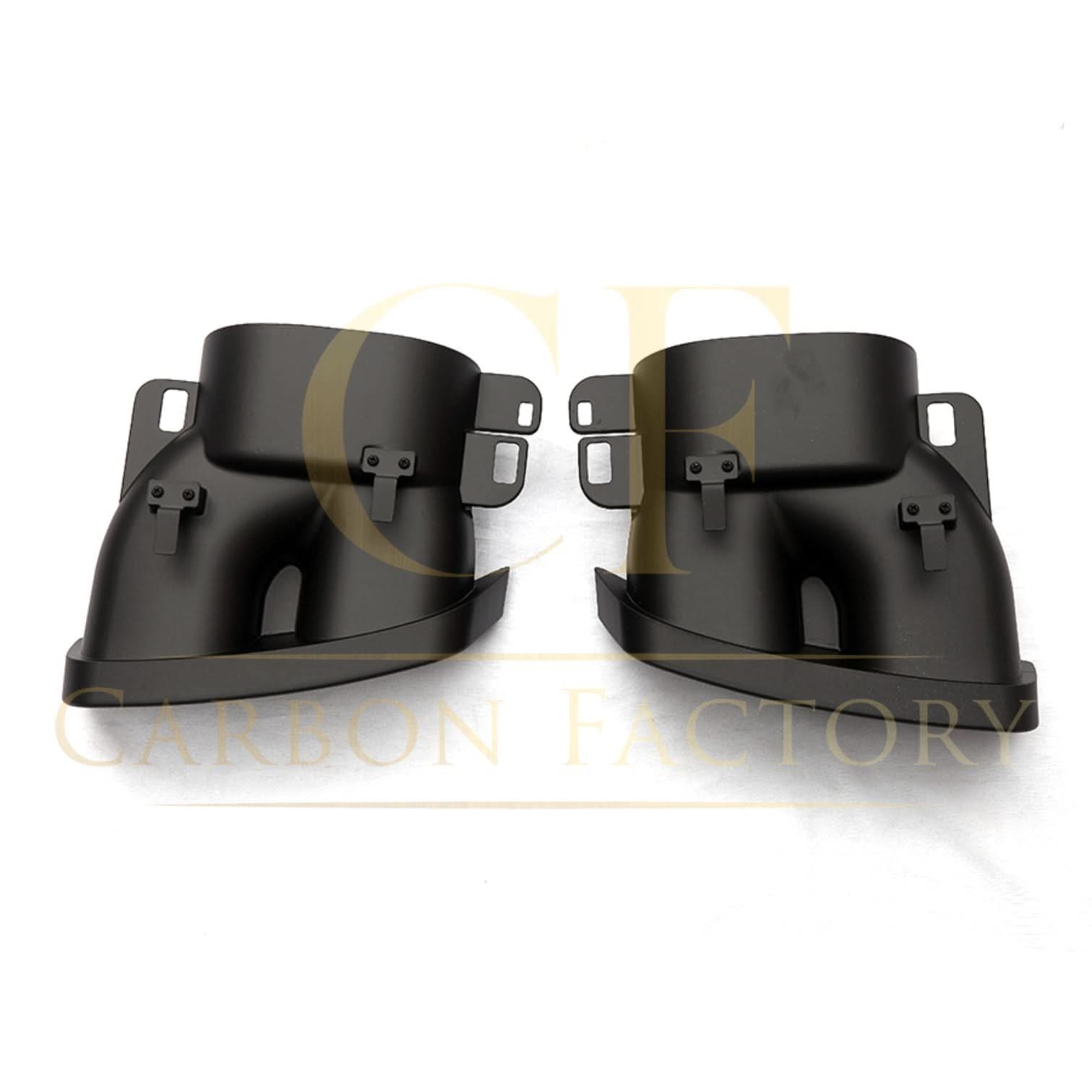 Brabus Style Gloss Black Rear Diffuser & Exhaust Tips for Mercedes Benz W205 C Class & C63 Saloon 15-21 - Carbon Factory