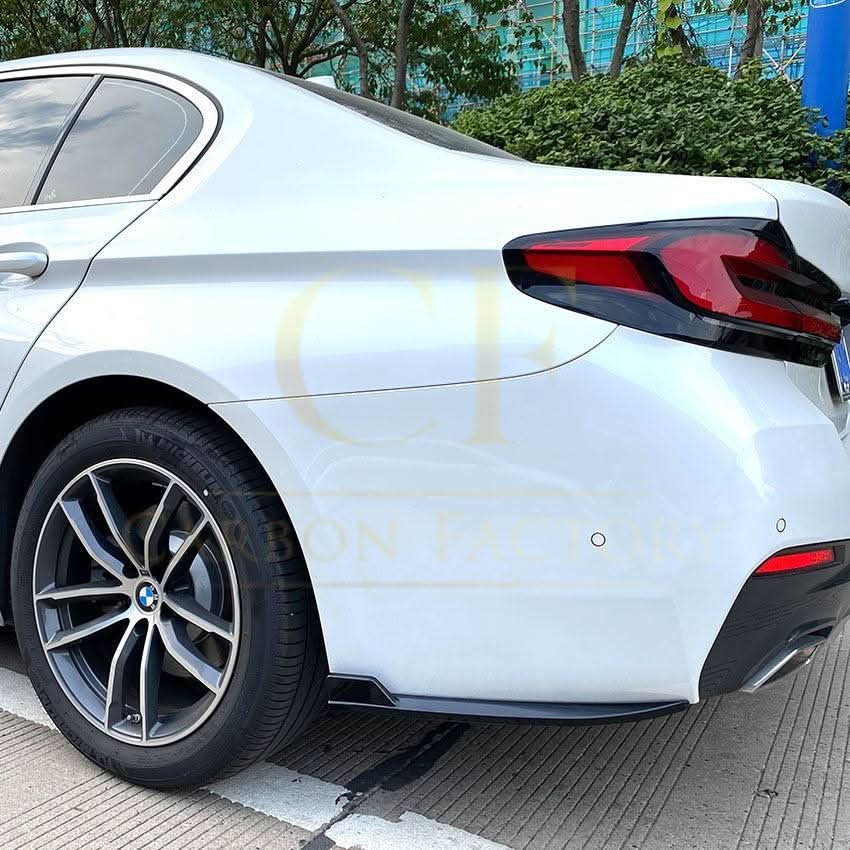 Gloss Black Rear Bumper Spats for BMW G30 G31 5 Series M Sport 17-24 - Carbon Factory