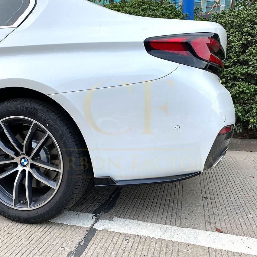 Gloss Black Rear Bumper Spats for BMW G30 G31 5 Series M Sport 17-24 - Carbon Factory