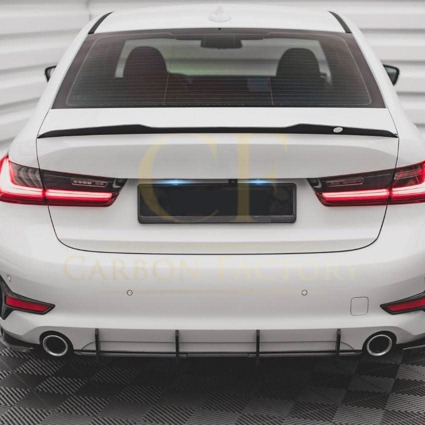 Gloss Black Rear Diffuser add on for BMW 3 Series G20 G21 Pre-LCI Standard model 19-22 - Carbon Factory