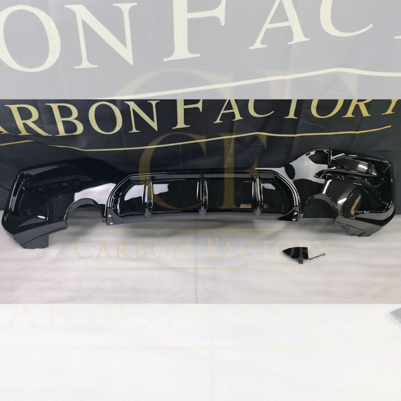 Gloss Black Rear Diffuser Dual Exhaust for BMW F20 1 Series LCI 15-19 - Carbon Factory