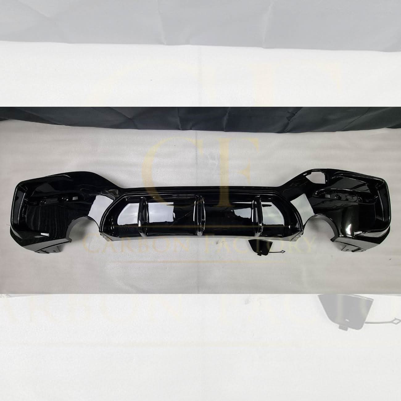 Gloss Black Rear Diffuser Dual Exhaust for BMW F20 1 Series LCI 15-19 - Carbon Factory