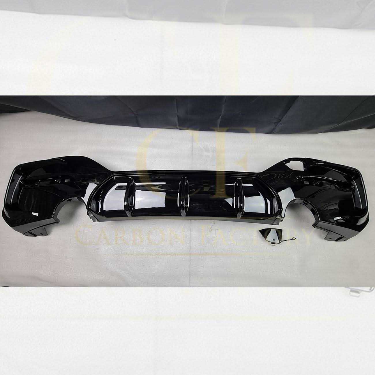 Gloss Black Rear Diffuser Dual Exhaust for BMW F20 1 Series LCI 15-19 - Carbon Factory