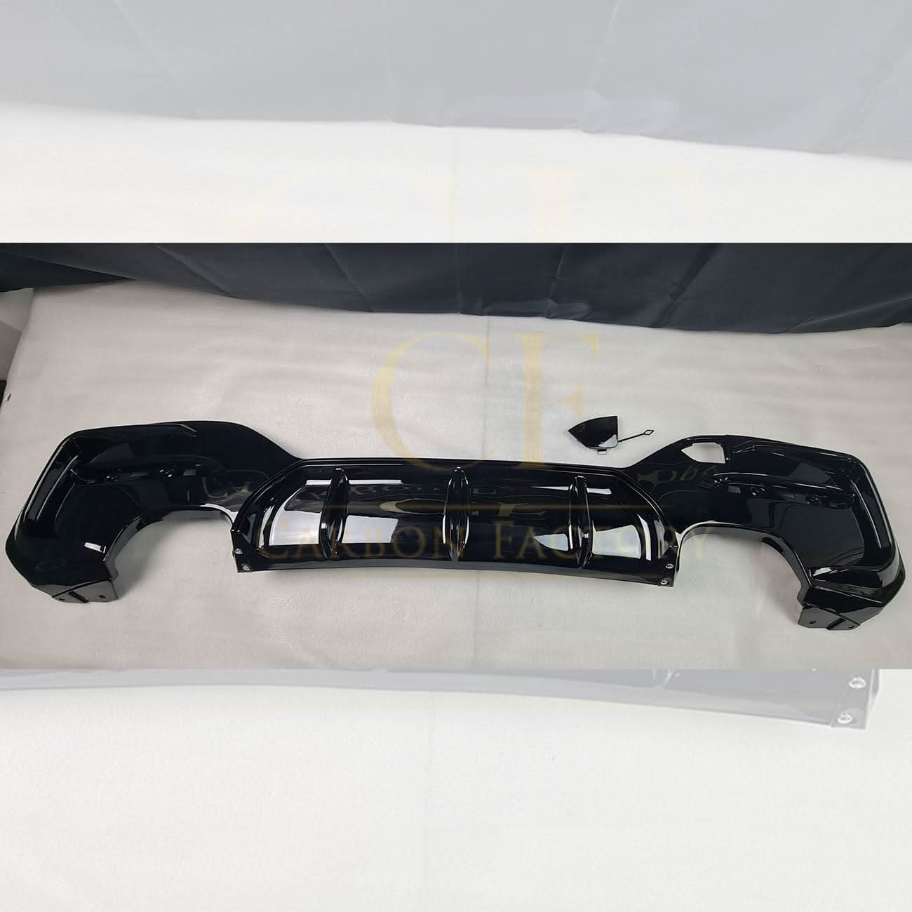 Gloss Black Rear Diffuser Quad Exhaust for BMW F20 1 Series LCI 15-19 - Carbon Factory