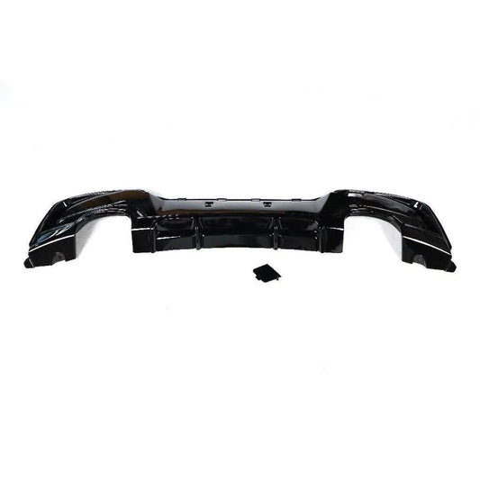 Gloss Black Rear Diffuser Quad Exhaust for BMW F20 1 Series Pre-LCI 12-14 - Carbon Factory