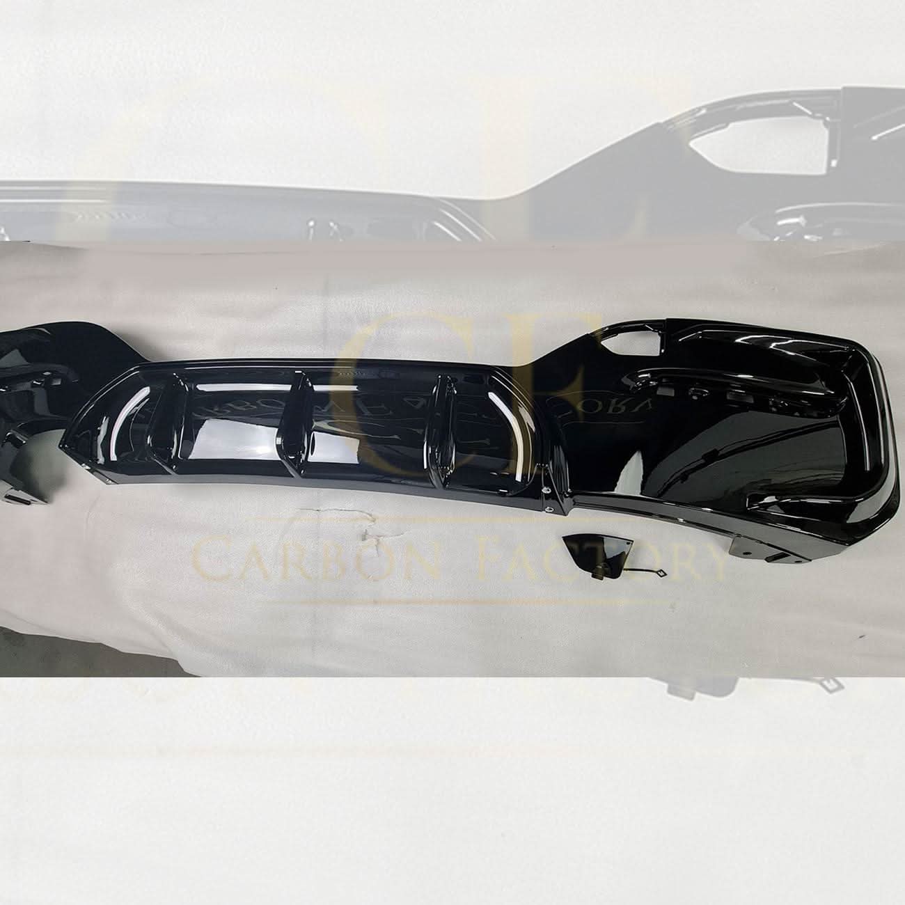 Gloss Black Rear Diffuser Twin Exhaust for BMW F20 1 Series LCI 15-19 - Carbon Factory