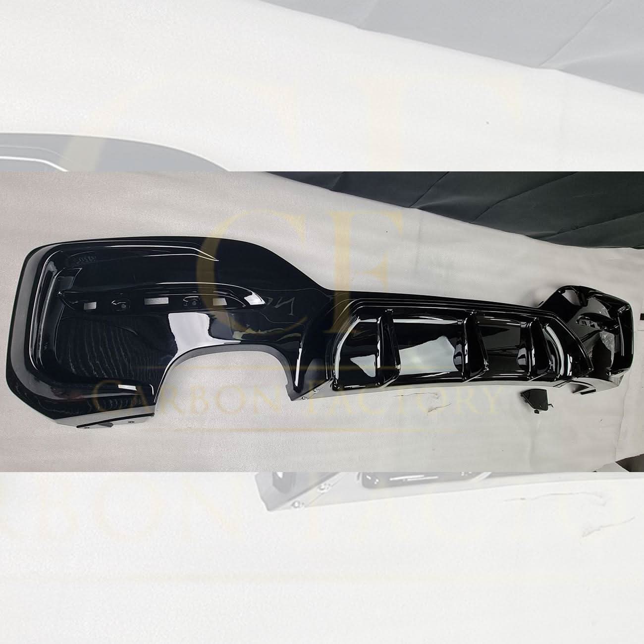 Gloss Black Rear Diffuser Twin Exhaust for BMW F20 1 Series LCI 15-19 - Carbon Factory