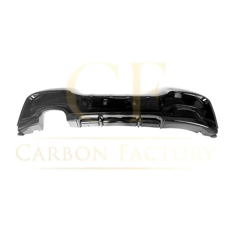 Gloss Black Rear Diffuser Twin Exhaust for BMW F20 1 Series Pre-LCI 12-14 - Carbon Factory