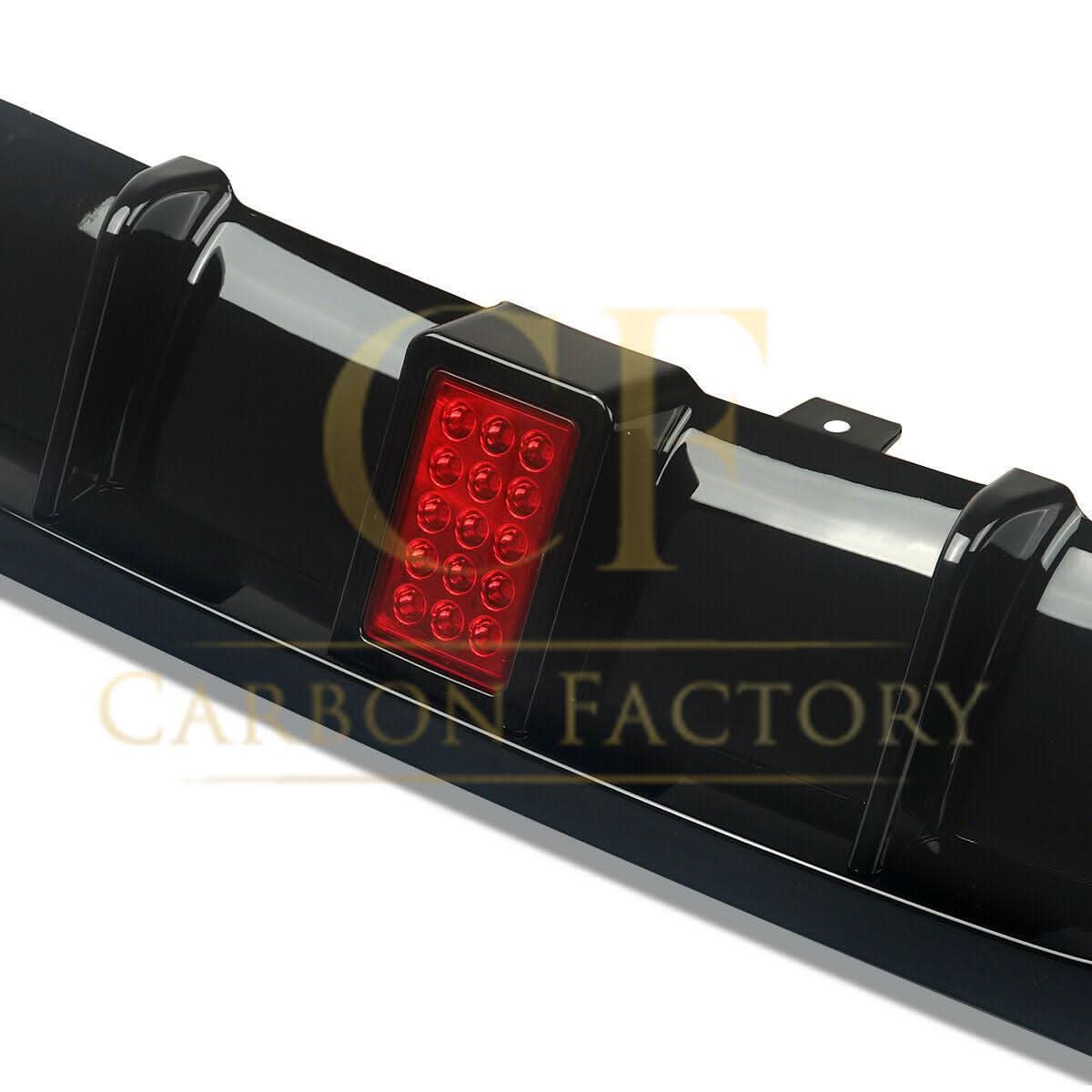 LED Style Gloss Black Rear Diffuser Quad Exhaust for BMW E90 E91 3 Series 05-13 - Carbon Factory