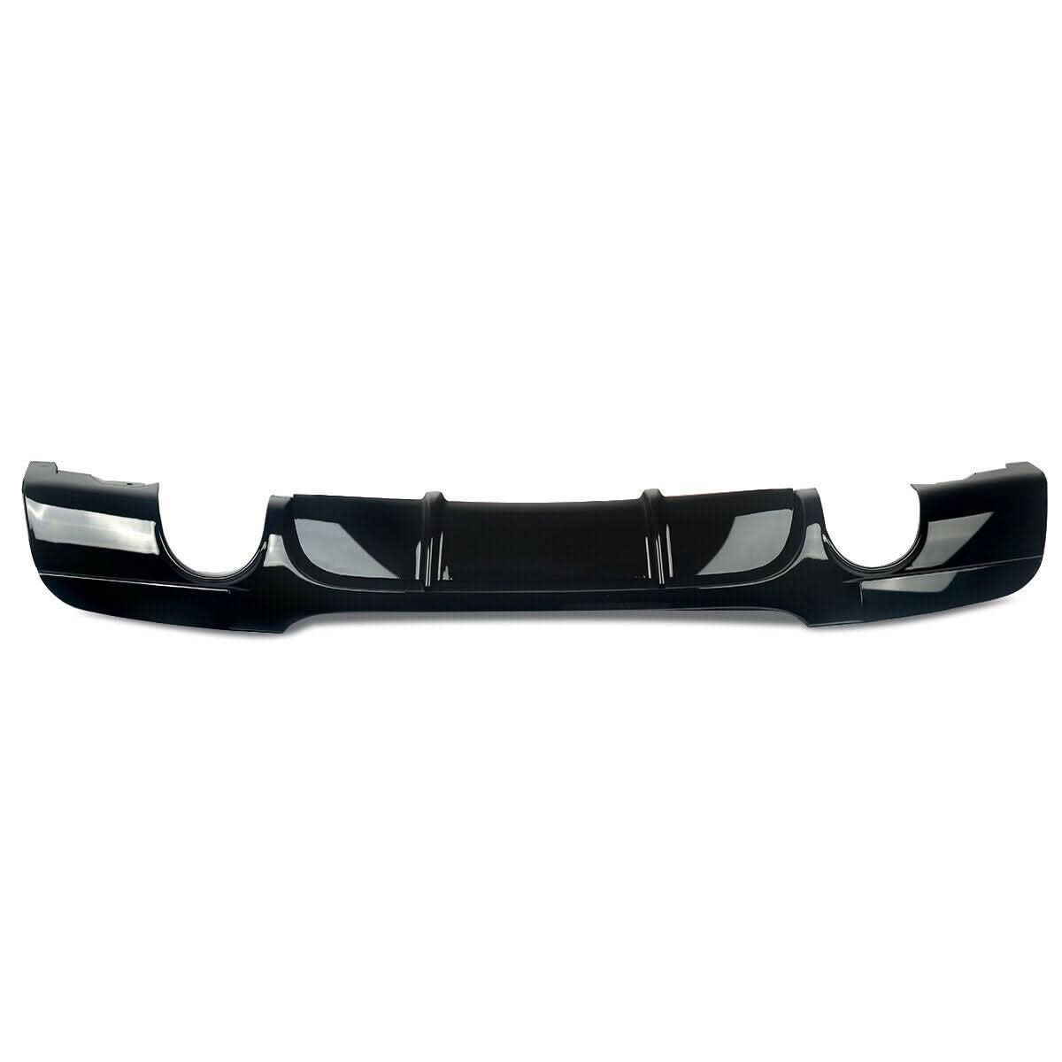 MP Style Gloss Black Rear Diffuser Dual Exhaust for BMW E90 E91 3 Series 05-13 - Carbon Factory