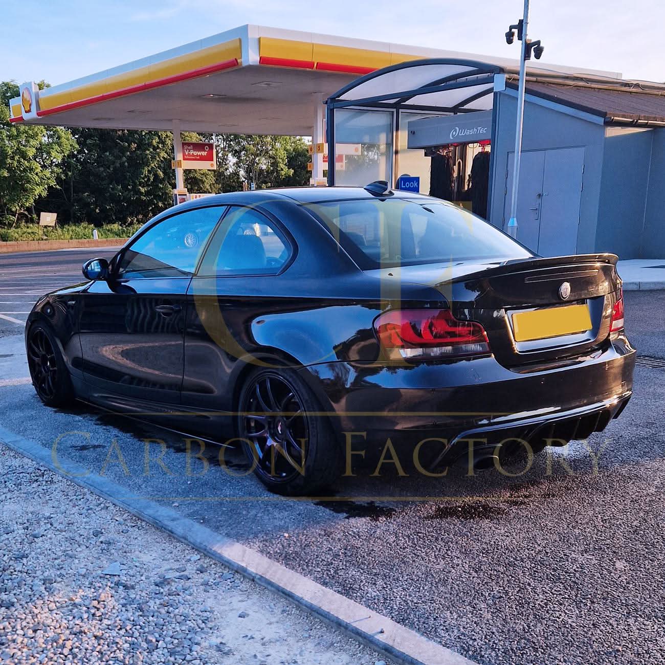 MP Style Gloss Black Rear Diffuser for BMW 1 Series E82 E88 2007-2013 - Carbon Factory