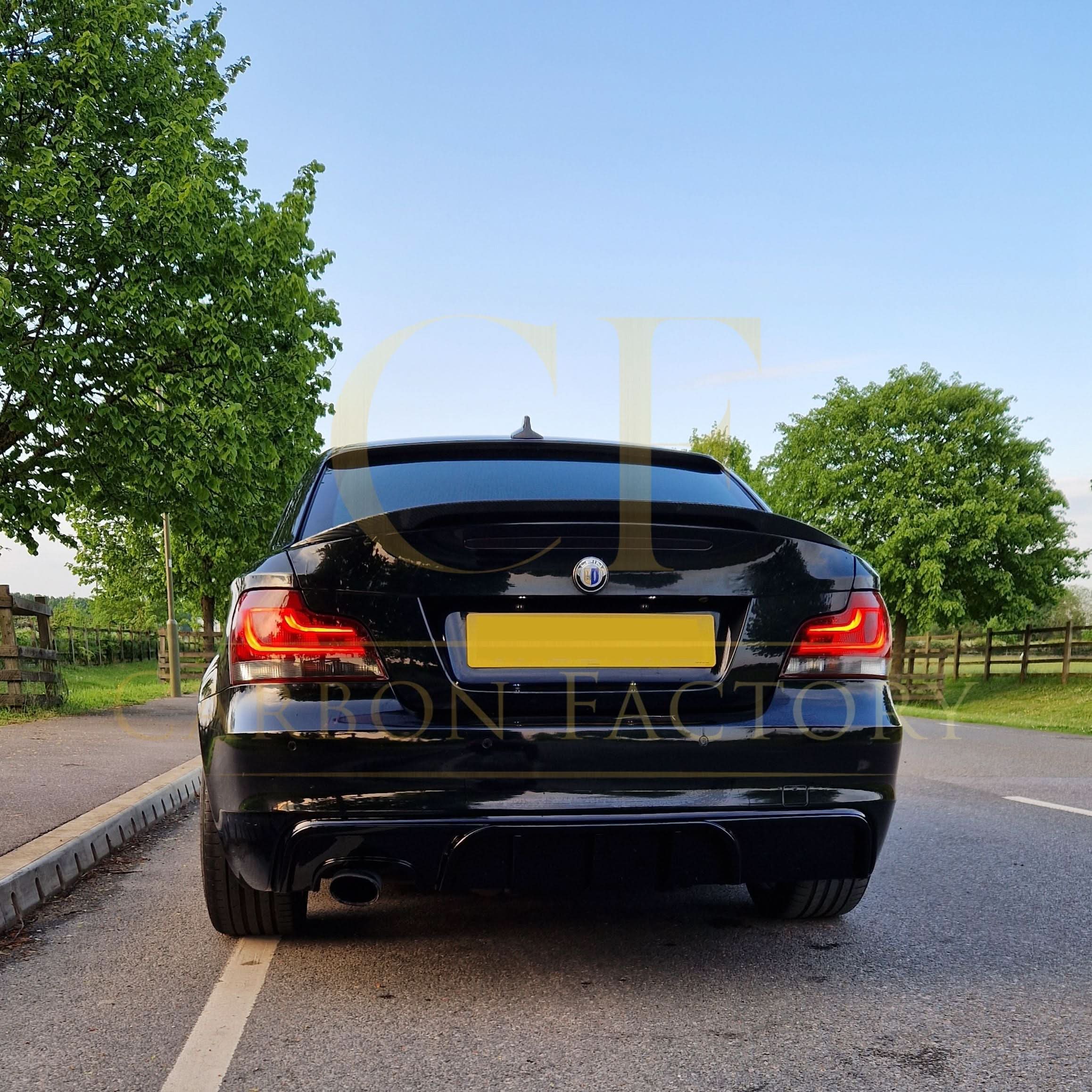 MP Style Gloss Black Rear Diffuser for BMW 1 Series E82 E88 2007-2013 - Carbon Factory