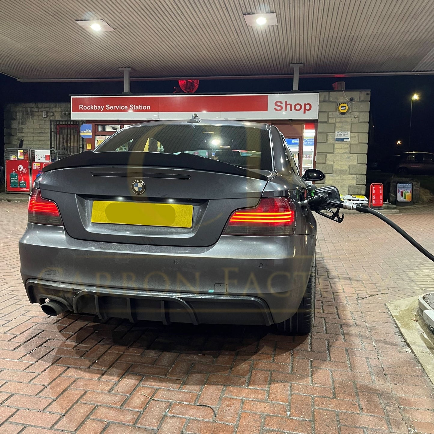 MP Style Gloss Black Rear Diffuser for BMW 1 Series E82 E88 2007-2013 - Carbon Factory