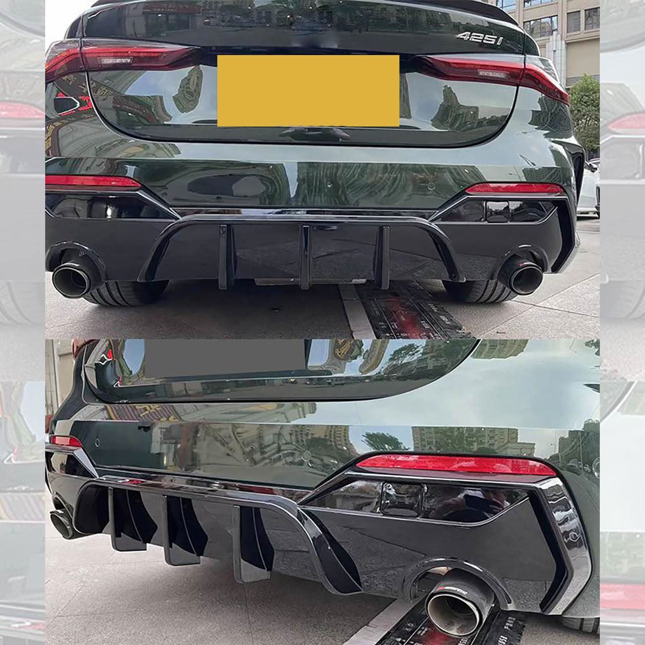 MP Style Gloss Black Rear Diffuser for BMW 4 Series G22 G23 20-Present - Carbon Factory