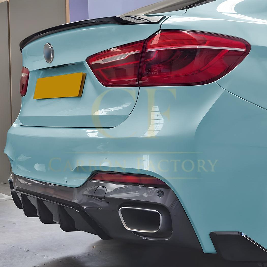 MP Style Gloss Black Rear Diffuser for BMW F16 X6 14-19 - Carbon Factory
