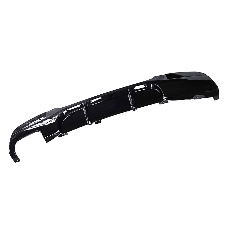 MP Style Gloss Black Rear Diffuser Twin Exhaust for BMW E90 E91 3 Series 05-13 - Carbon Factory