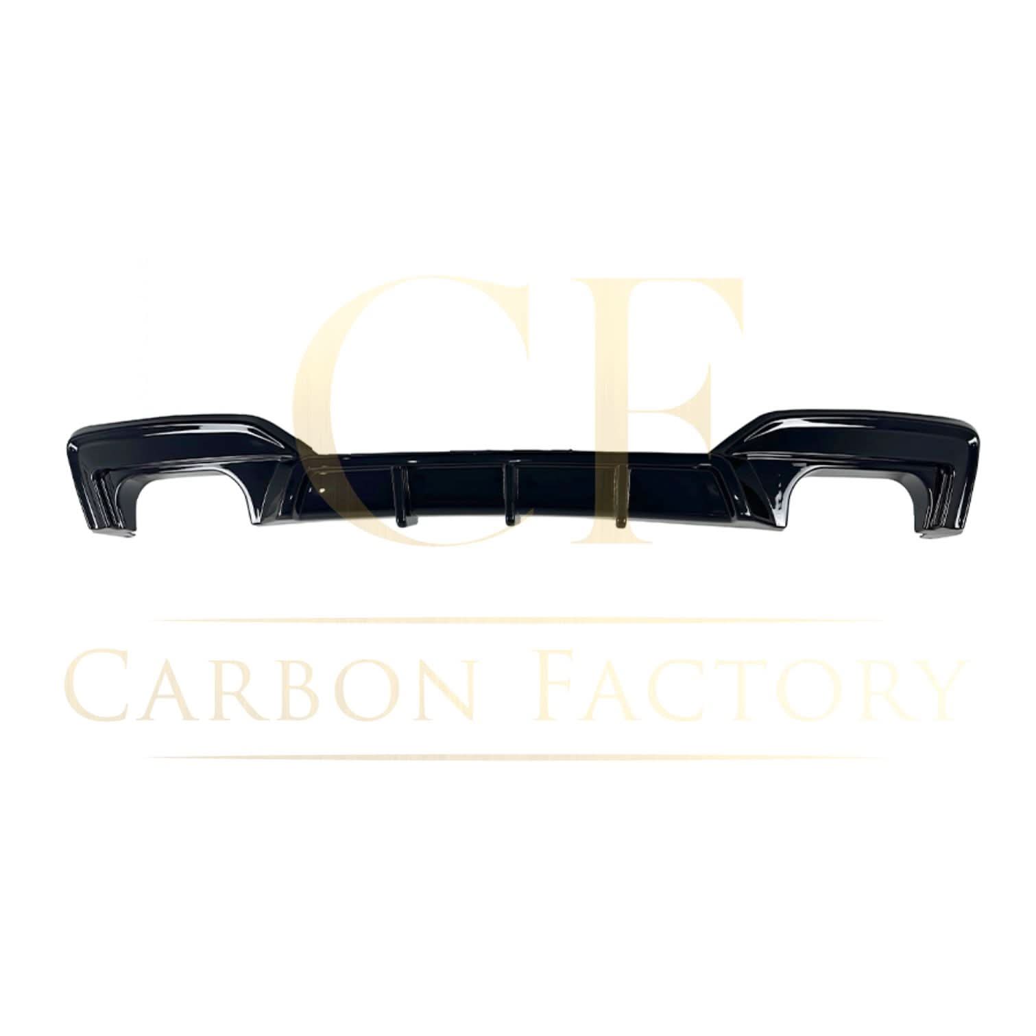 V Style Gloss Black Rear Diffuser Quad Exhaust for BMW 6 Series F06 F12 F13 M Sport 12-17 - Carbon Factory