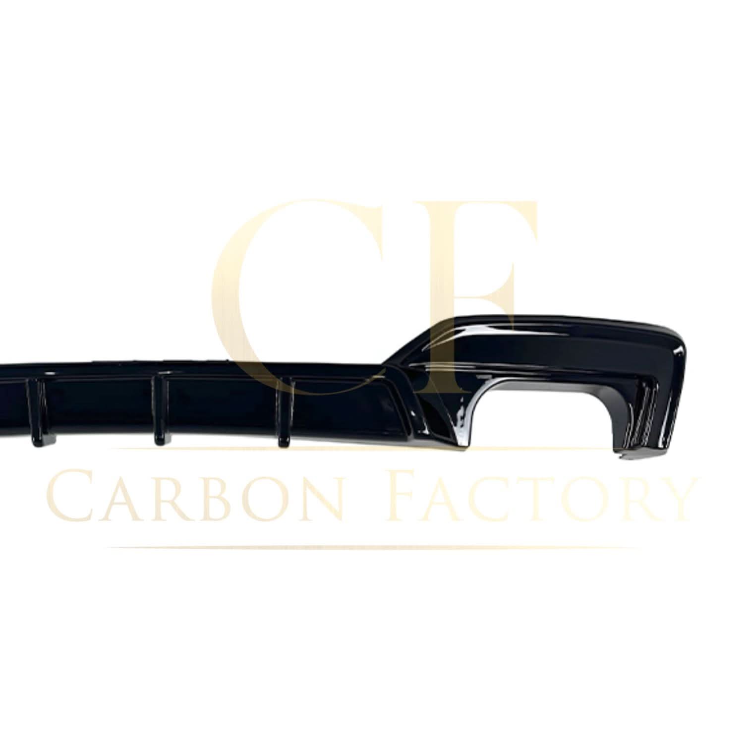 V Style Gloss Black Rear Diffuser Quad Exhaust for BMW 6 Series F06 F12 F13 M Sport 12-17 - Carbon Factory