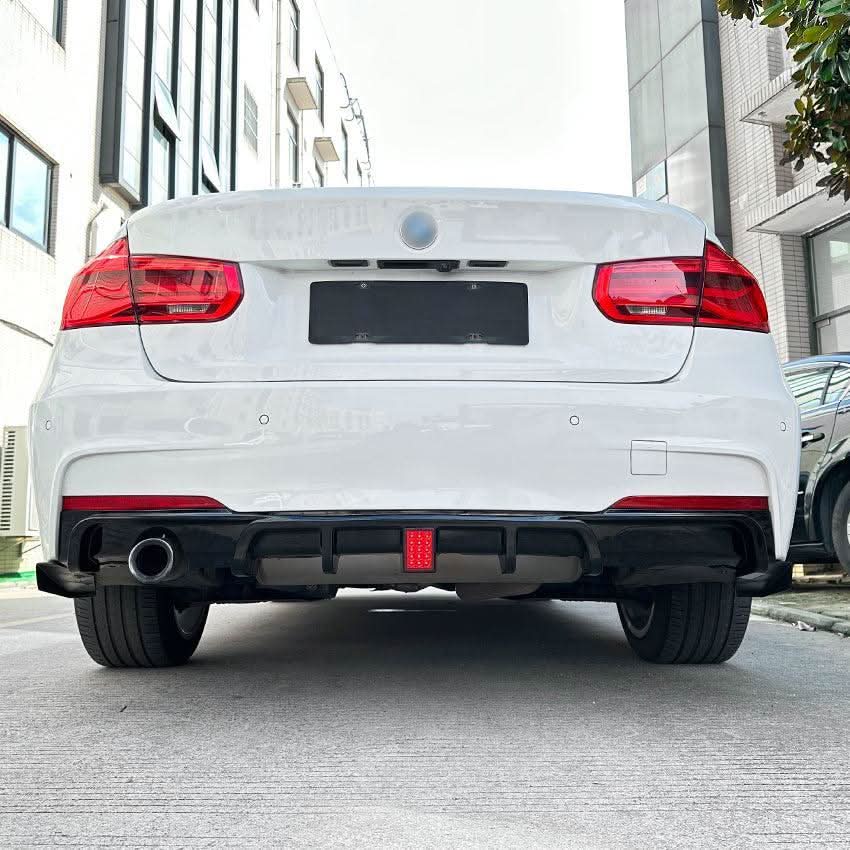 V Style Gloss Black Diffuser for BMW F30 F31 3 Series 12-19 - Carbon Factory