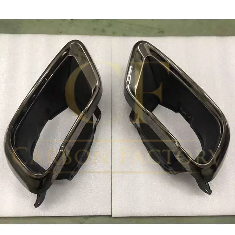Gloss Black Exhaust tips for BMW G05 X5 G06 X6 19-Present - Carbon Factory