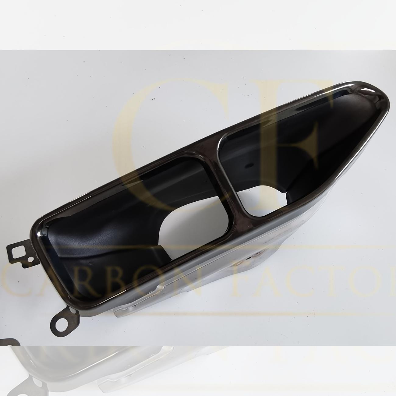 Gloss Black Exhaust Tips for BMW G11 G12 7 Series LCI 20-23 - Carbon Factory