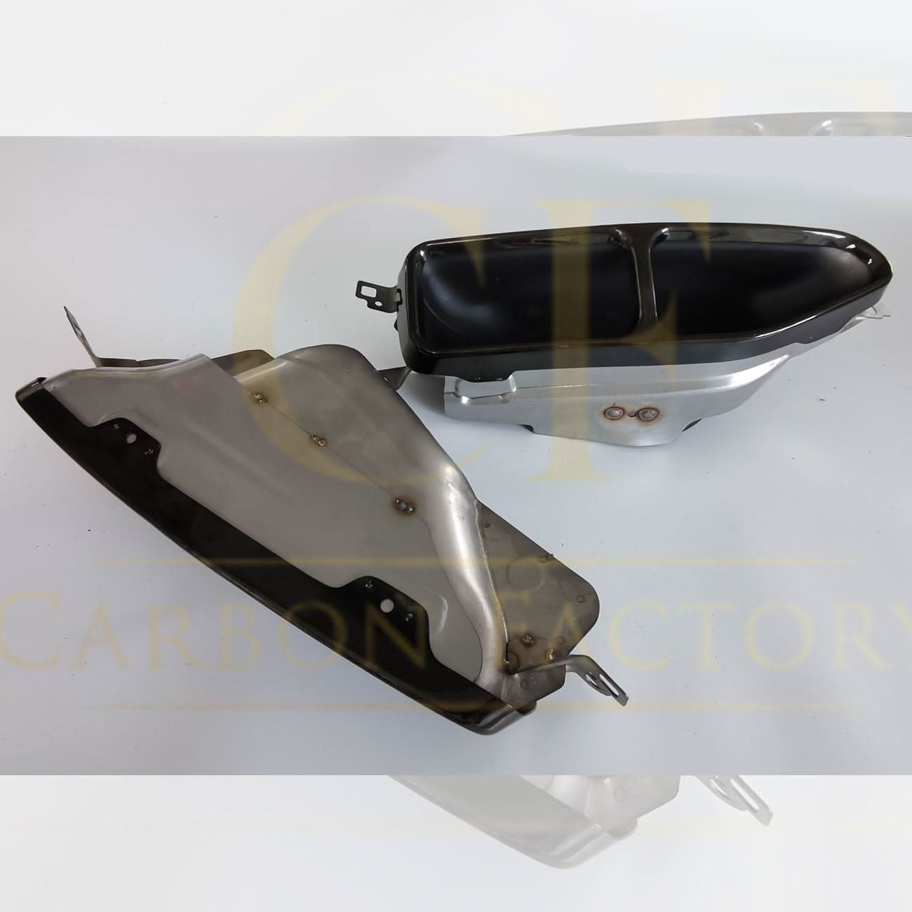 Gloss Black Exhaust Tips for BMW G11 G12 7 Series LCI 20-23 - Carbon Factory