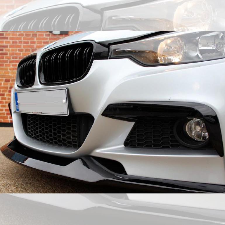 Gloss Black Fog Light Trims for BMW F30 F31 3 Series M Sport 12-19 - Carbon Factory