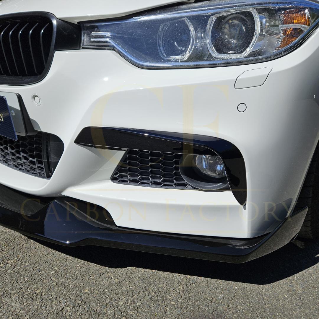 Gloss Black Fog Light Trims for BMW F30 F31 3 Series M Sport 12-19 - Carbon Factory