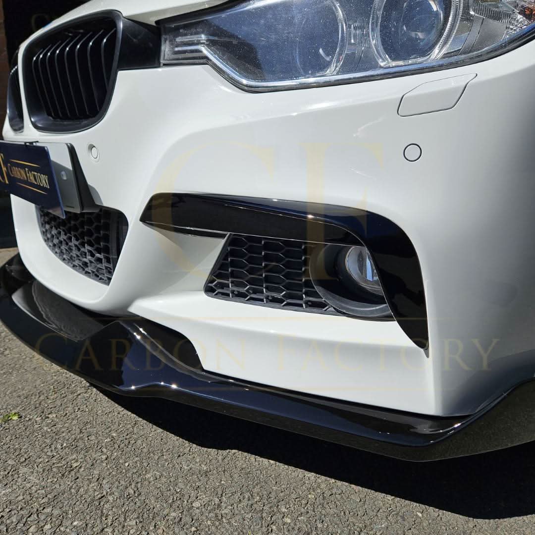 Gloss Black Fog Light Trims for BMW F30 F31 3 Series M Sport 12-19 - Carbon Factory