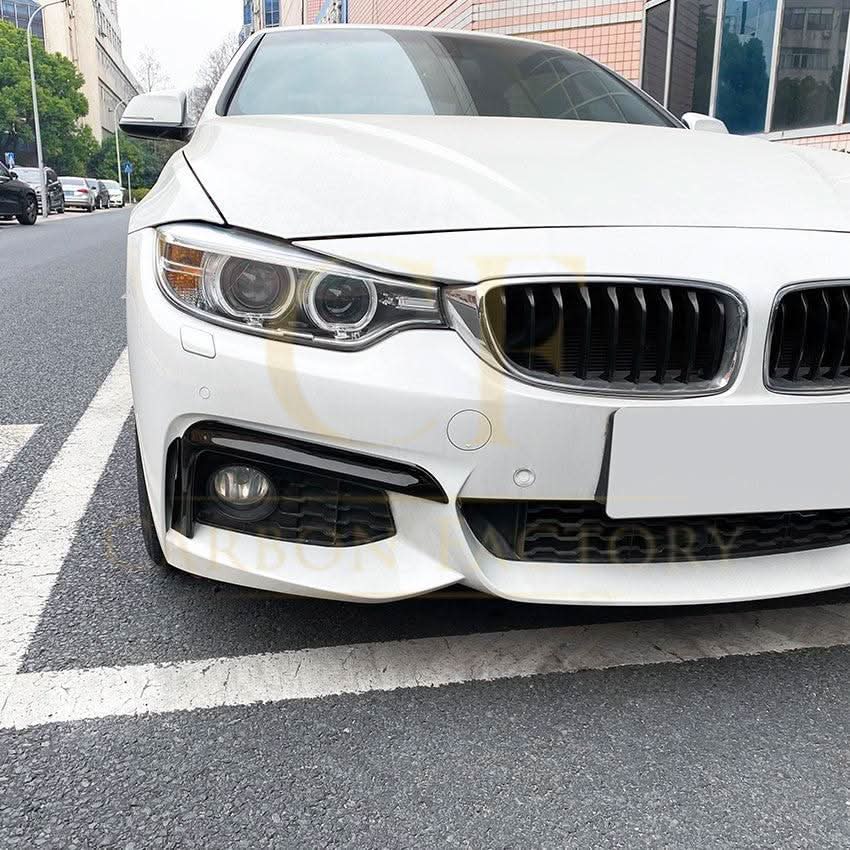 Gloss Black Front Bumper Trims for BMW F32 F33 F36 4 Series 14-20 - Carbon Factory