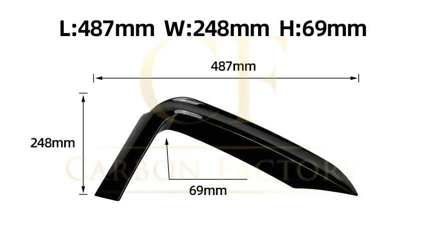 Gloss Black Front Bumper Trims for BMW F32 F33 F36 4 Series 14-20 - Carbon Factory