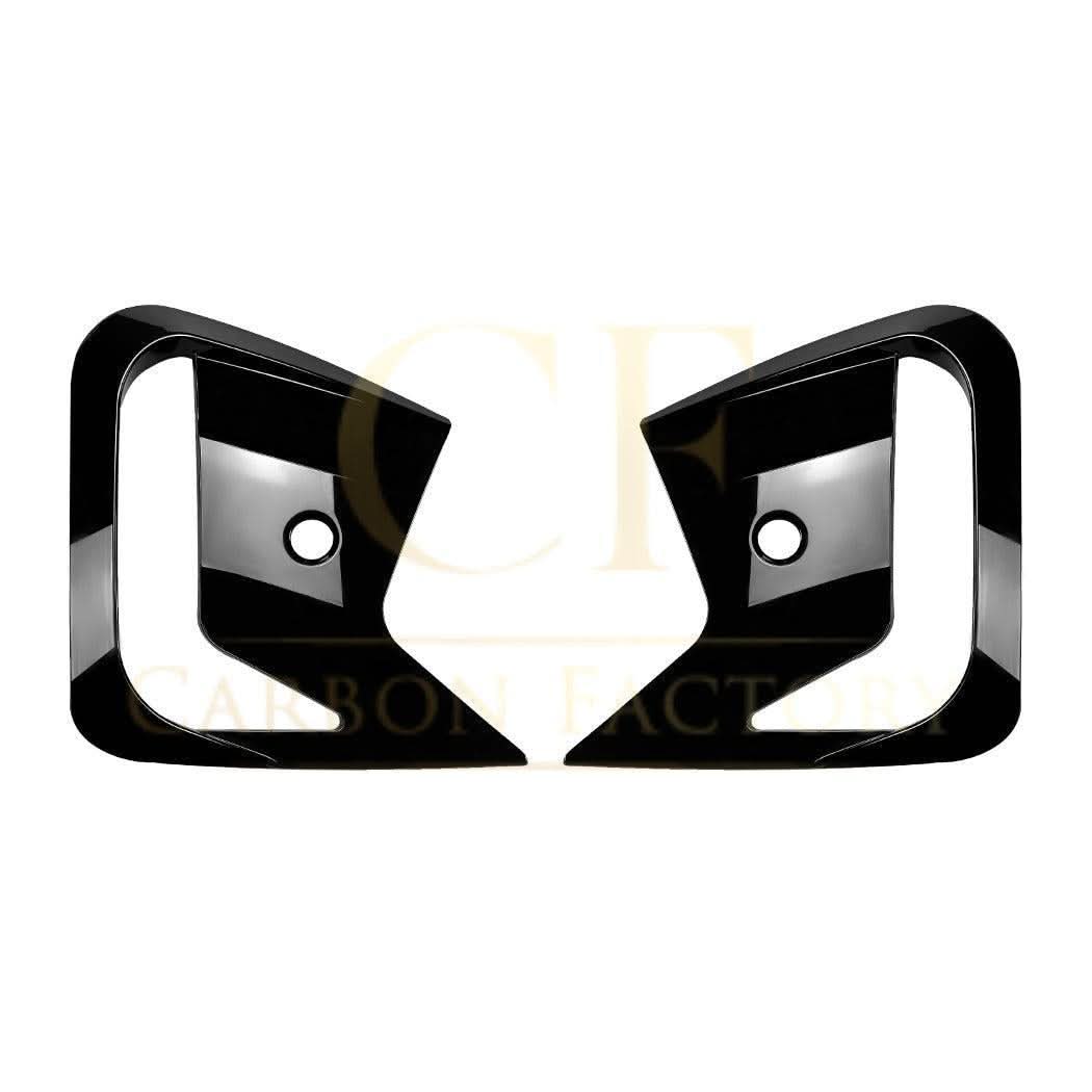 Gloss Black Front Bumper Trims for BMW G06 X6 LCI 23-25 - Carbon Factory